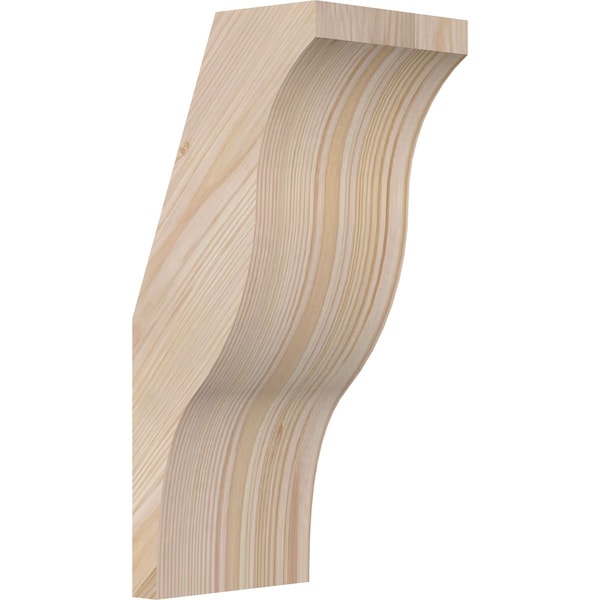 Ekena Millwork 5 1/2"W x 6"D x 14"H Funston Smooth Knee Brace, Douglas Fir BRC06X06X14FST00SDF - main